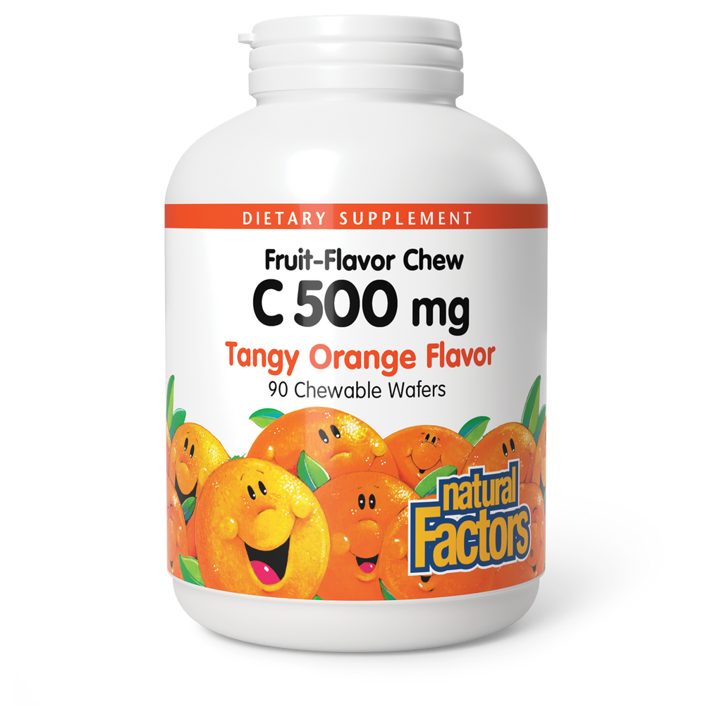 Vitamin C 500mg Fruit Chew Tangy Orange